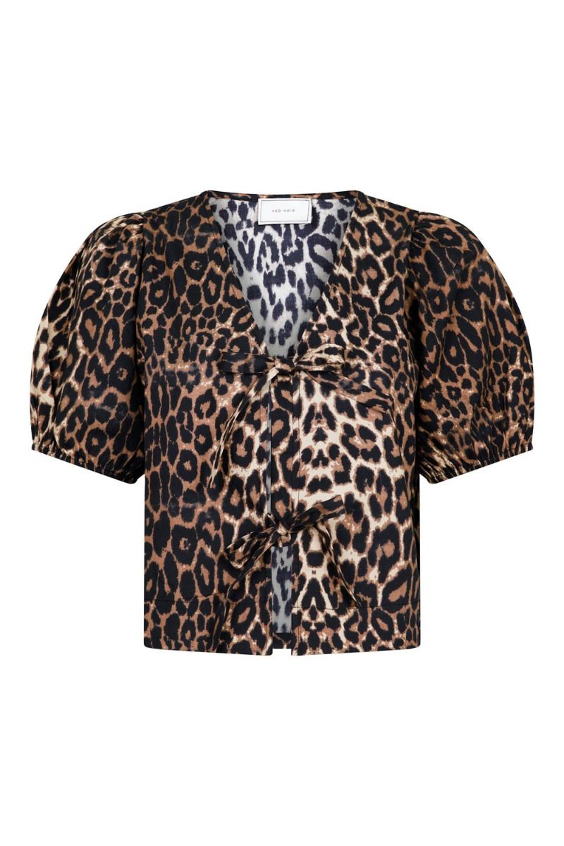 Neo Noir - Bluse - Bianca Leo Blouse - Leopard 