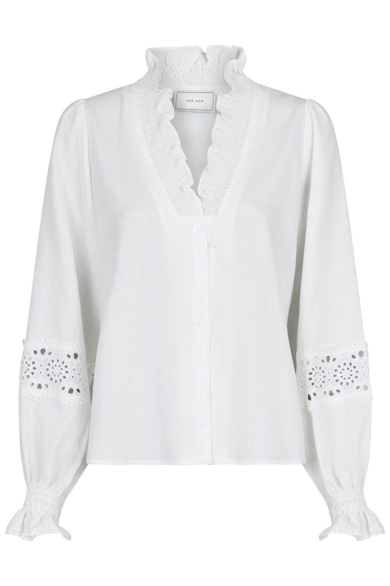 Neo Noir - Bluse - Brielle Insert Blouse - Off White