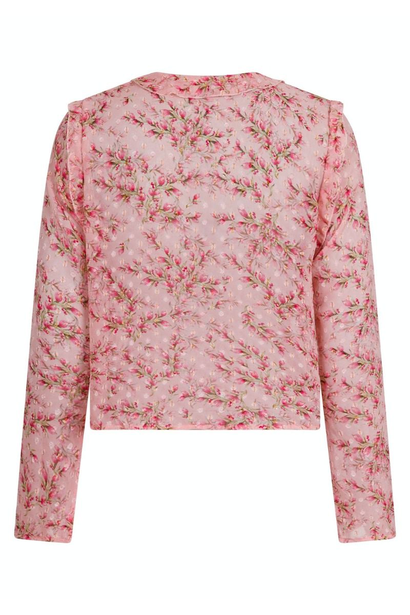 Neo Noir - Bluse - Carola Dot Print Blouse - Rose