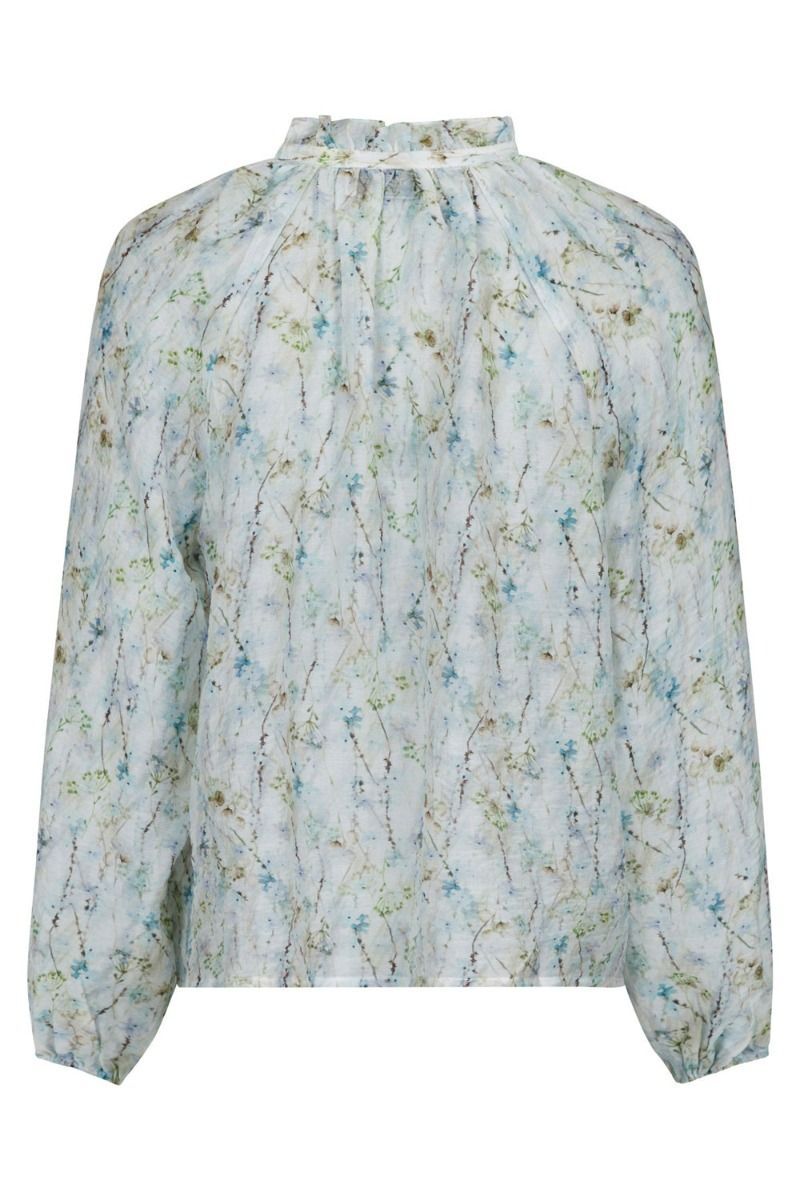 Neo Noir - Bluse - Cobie Whispering Blooms Blouse - Light Blue