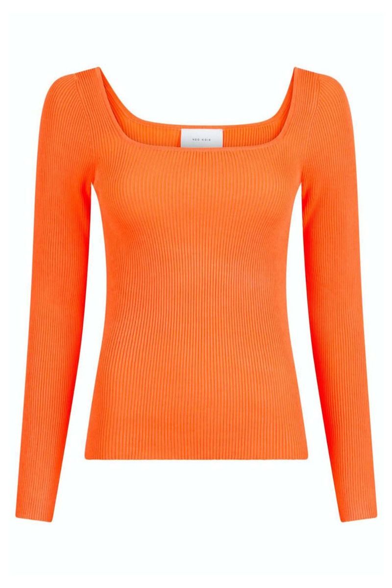 Neo Noir - Bluse - Corine Knit Blouse - Orange