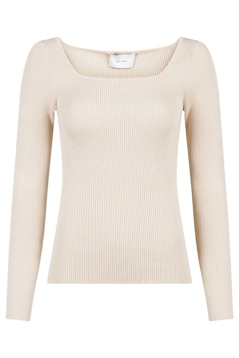 Neo Noir - Bluse - Corine Knit Blouse - Sand