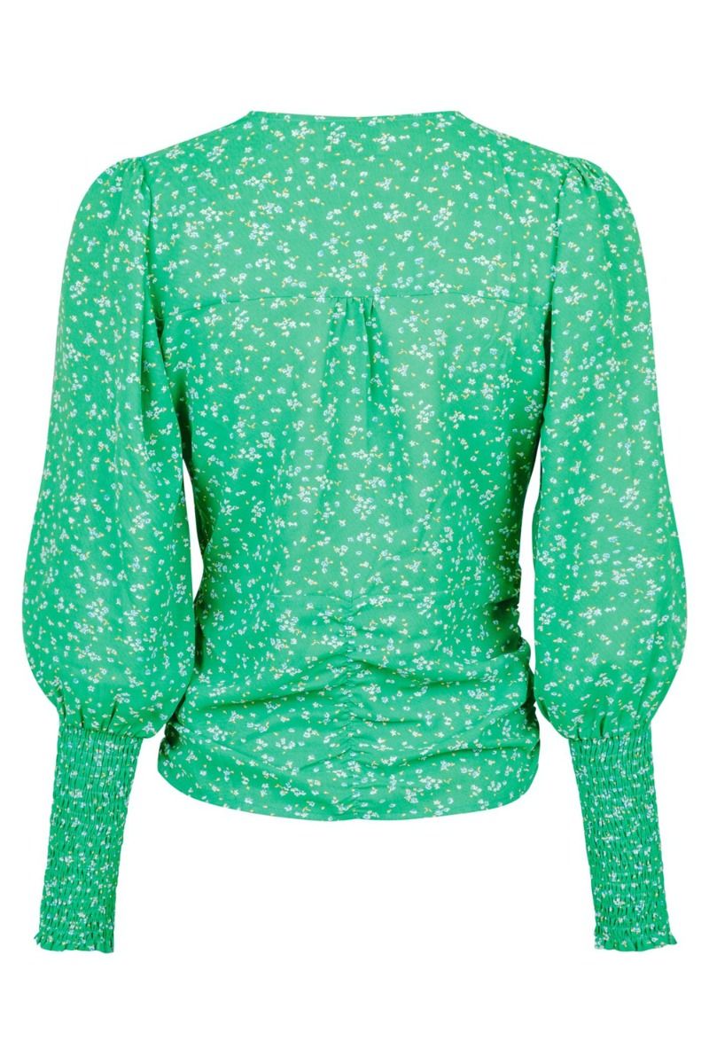 Neo Noir - Bluse - Elani Flower Burst - Green 
