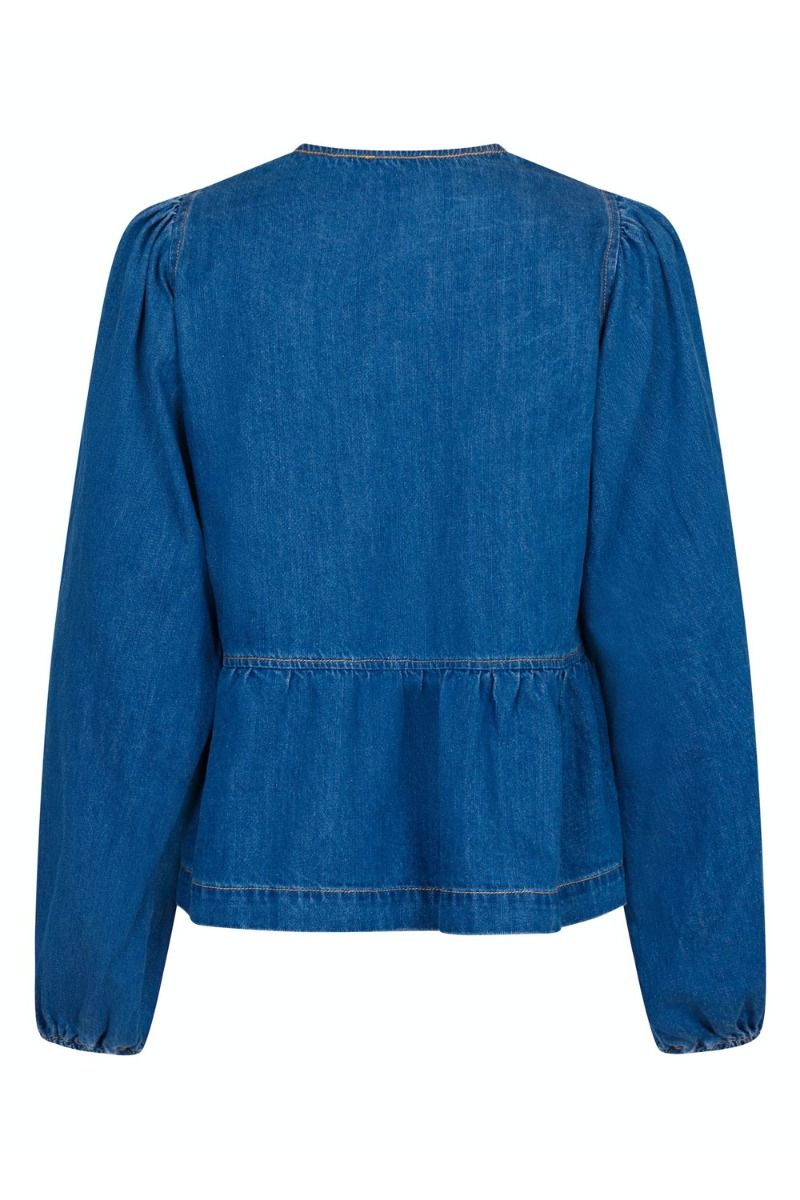 Neo Noir - Bluse - Esmée D Blouse - Vintage Blue