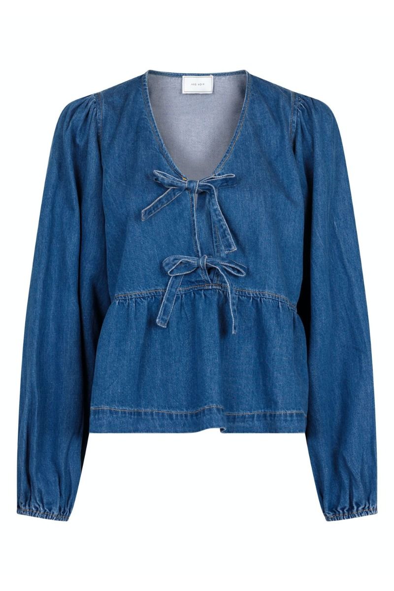 Neo Noir - Bluse - Esmée D Blouse - Vintage Blue