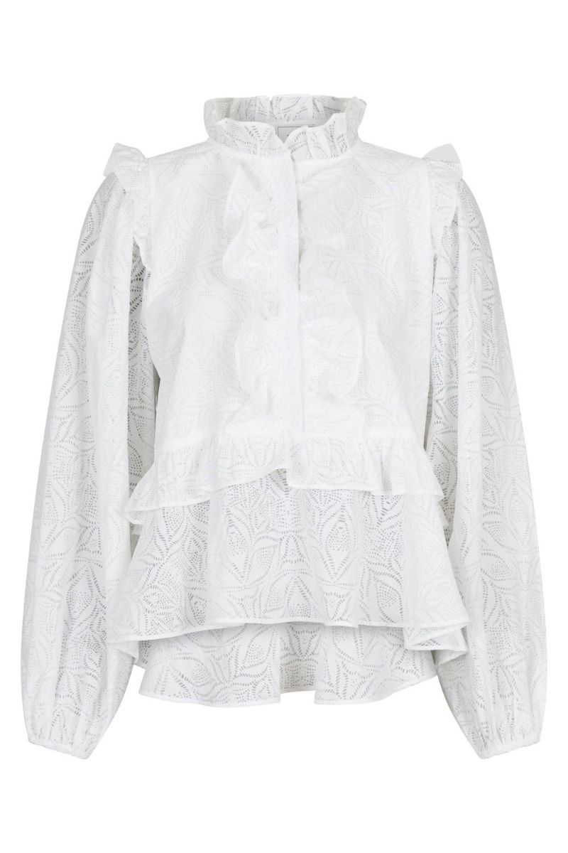 Neo Noir - Bluse - Hawaii Burnout Blouse - White
