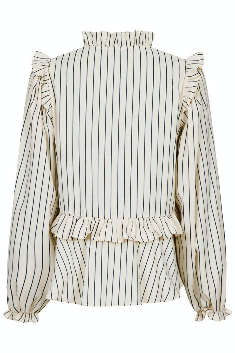 Neo Noir - Bluse - Hawaii Stripe Blouse - Creme