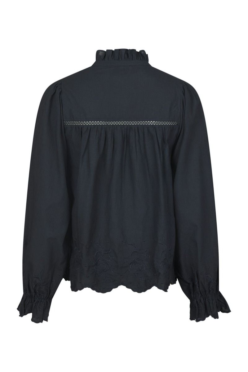 Neo Noir - Bluse - Heline Emb Blouse - Navy