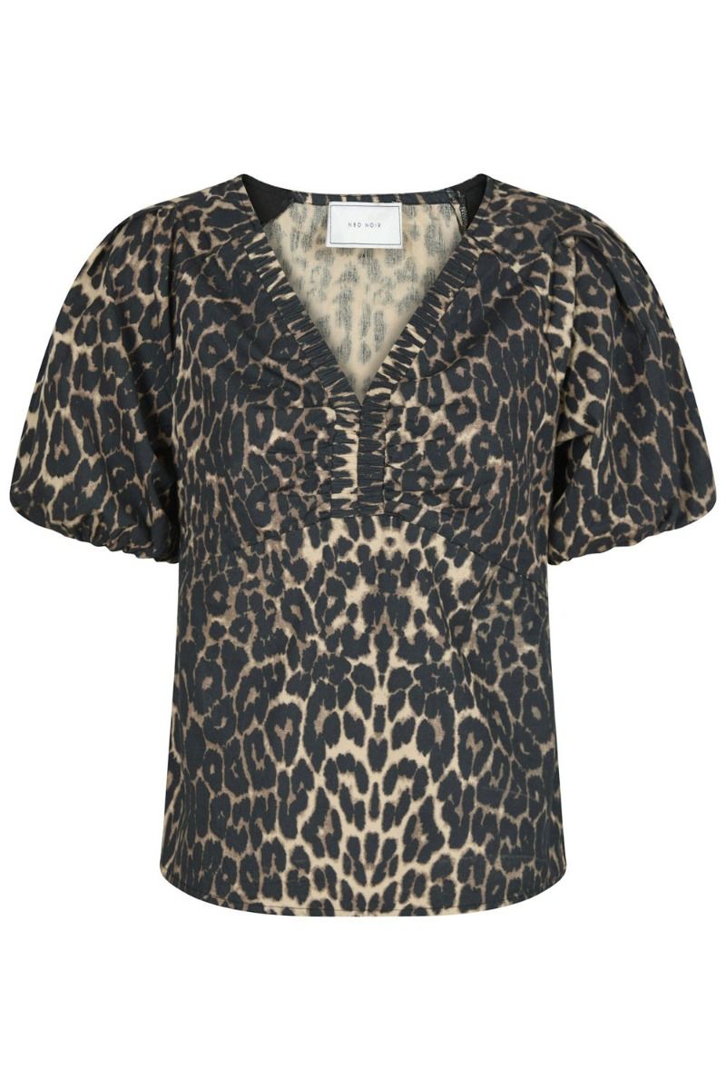 Neo Noir - Bluse - Irina Leo Blouse - Leopard