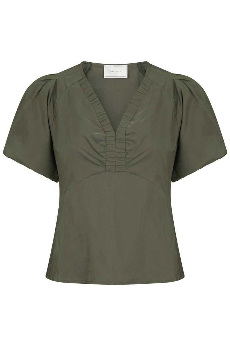 Neo Noir - Bluse - Irina Poplin Blouse - Army
