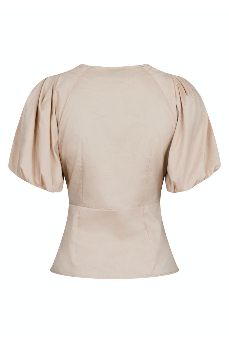Neo Noir - Bluse - Irina Poplin Blouse - Dark Sand