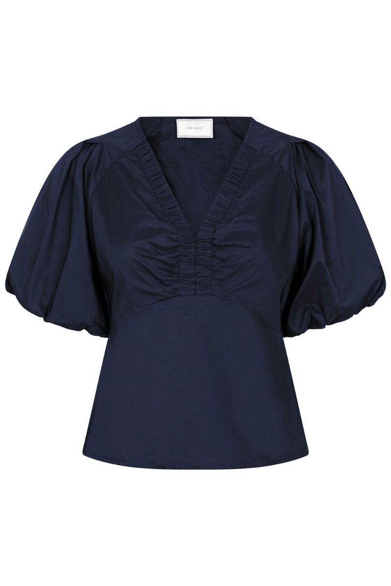 Neo Noir - Bluse - Irina Poplin Blouse - Navy