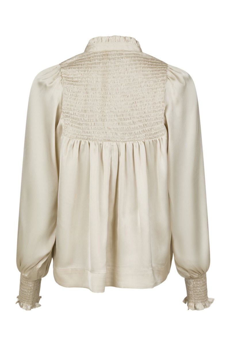 Neo Noir - Bluse - Jill Smooth Satin Blouse - Champagne