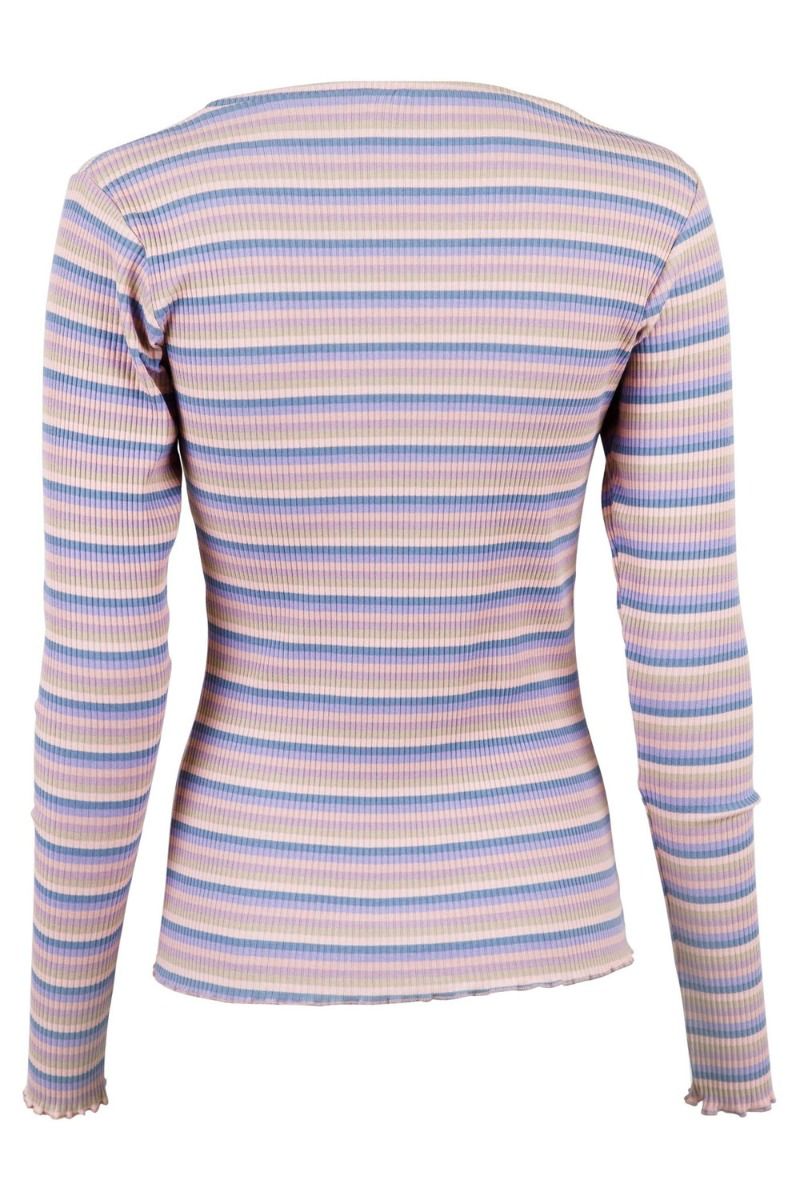 Neo Noir - Bluse - Jose Rib Blouse - Lavender