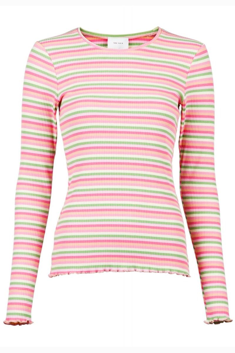 Neo Noir - Bluse - Jose Rib Blouse - Pink