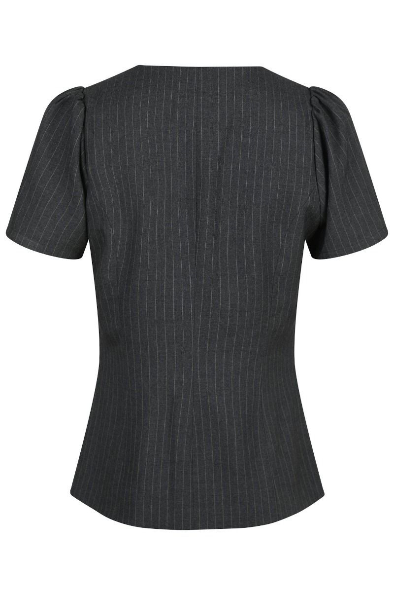 Neo Noir - Bluse - Jules Pinstripe Blouse - Antracit
