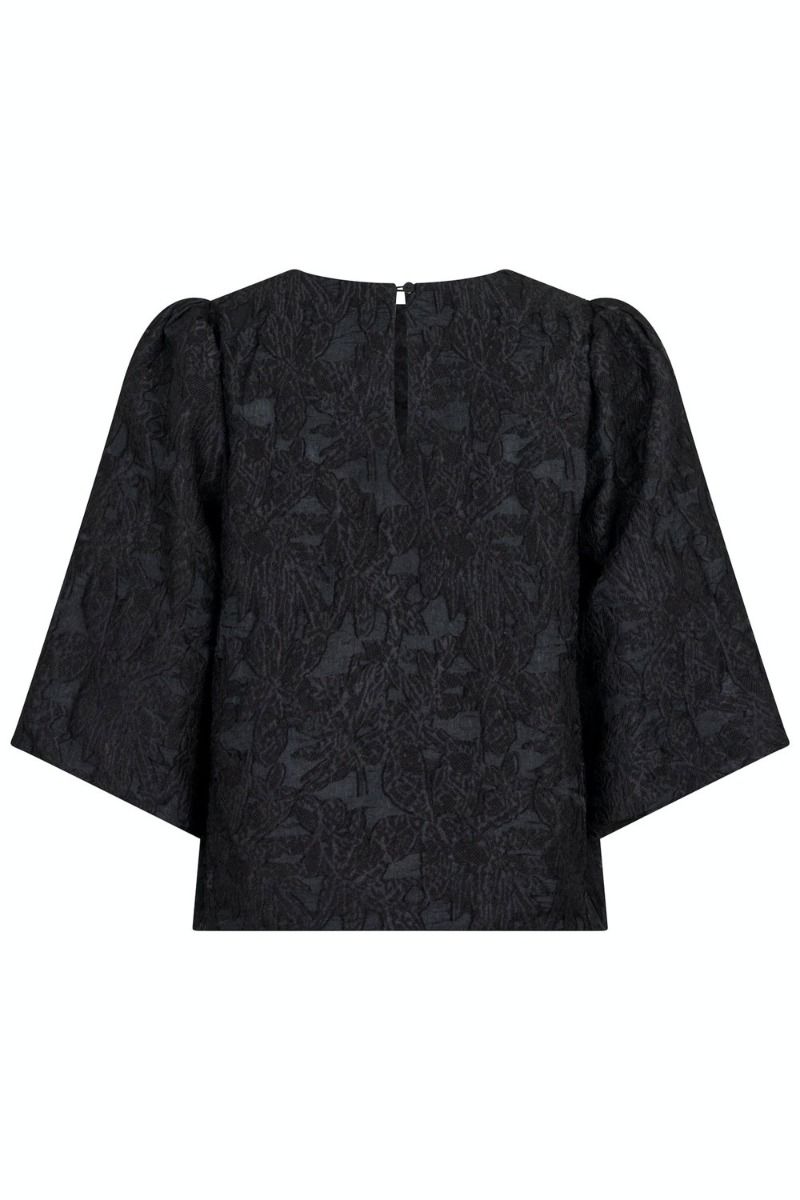 Neo Noir - Bluse - Lava Brocade Blouse - Black