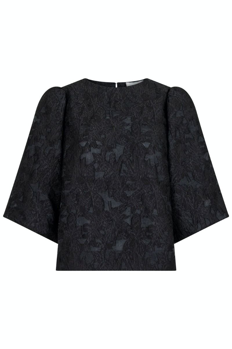 Neo Noir - Bluse - Lava Brocade Blouse - Black