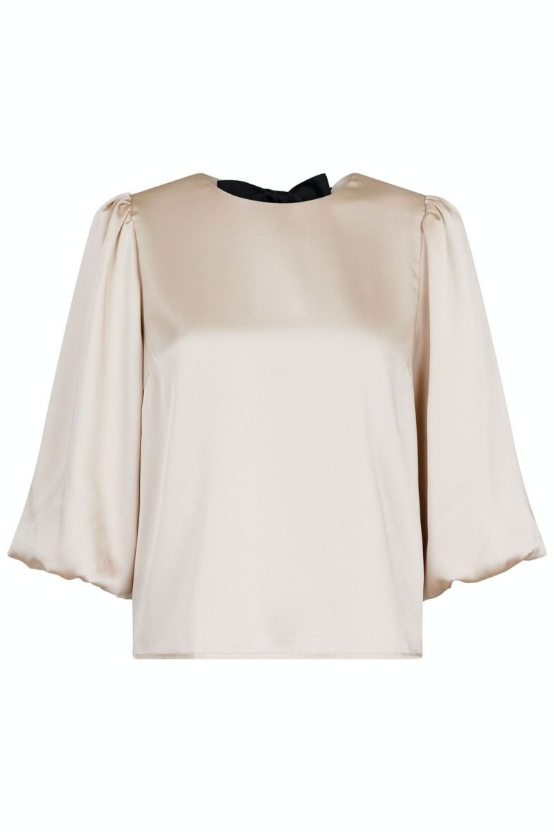 Neo Noir - Bluse - Lorraine Soft Satin Blouse - Champagne