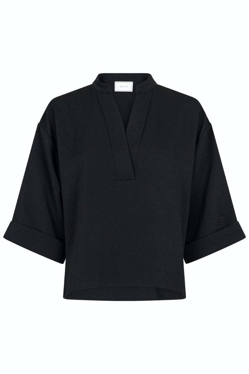 Neo Noir - Bluse - Luma Crepe Blouse - Black