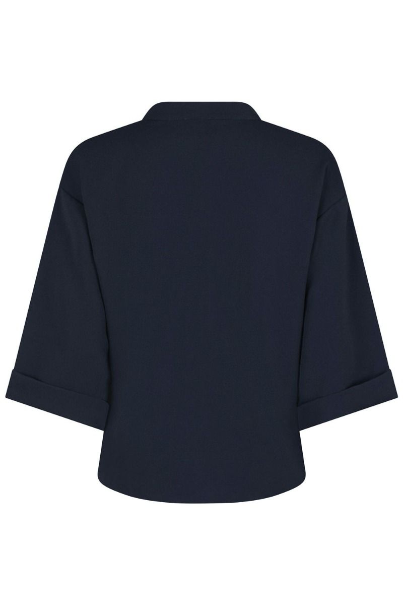 Neo Noir - Bluse - Luma Crepe Blouse - Navy
