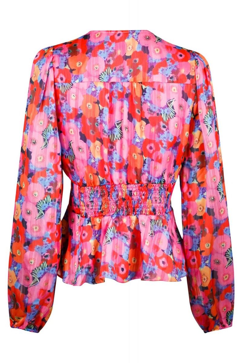 Neo Noir - Bluse - Meryl Magical Flower Blouse - Pink