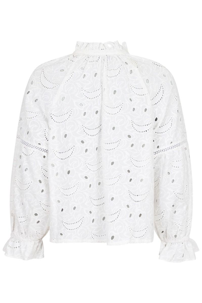Neo Noir - Bluser - Micah Emb Blouse - White