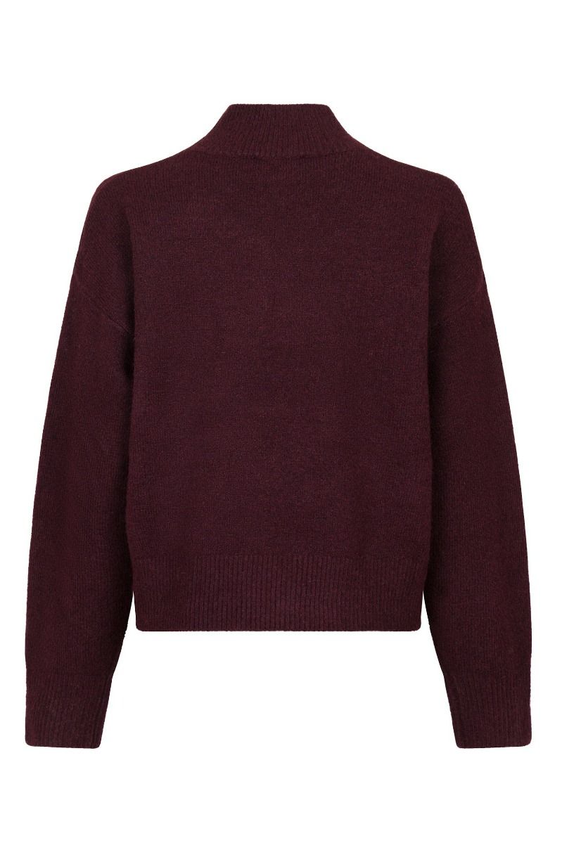 Neo Noir - Strik - Paulina Knit Blouse - Wine