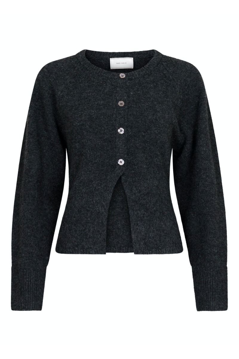 Neo Noir - Bluse - Rex Knit Blouse - Antracit