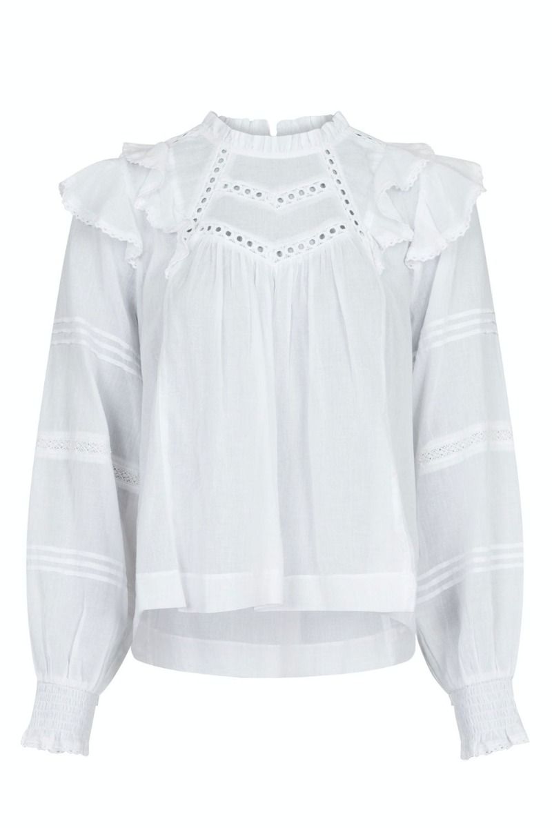 Neo Noir - Bluse - Simkie S Voile Blouse - White