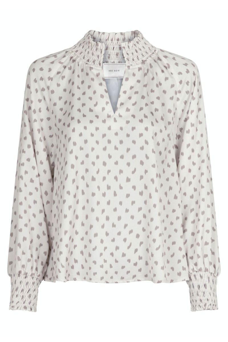 Neo Noir - Bluse - Stone Fading Ink Blouse - Taupe