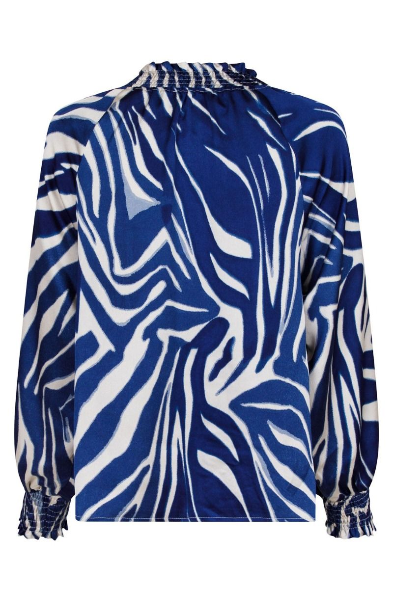 Neo Noir - Bluse -  Stone Wave Line Blouse - Blue