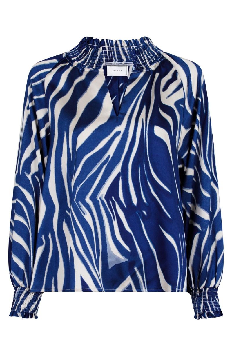 Neo Noir - Bluse -  Stone Wave Line Blouse - Blue