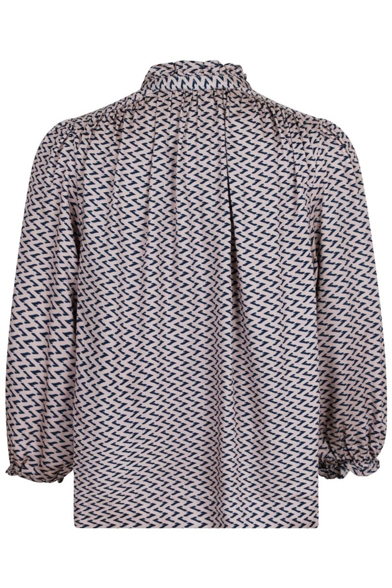 Neo Noir - Bluse - Tara Line Switch Blouse - Navy