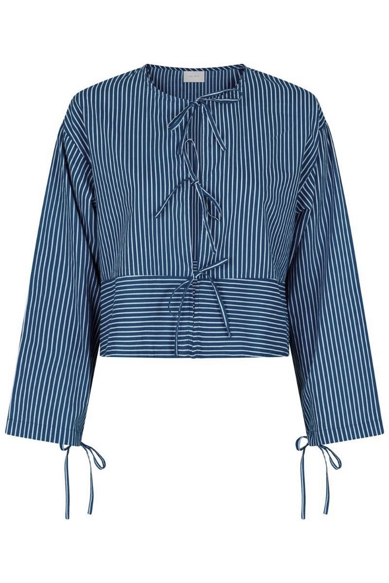 Neo Noir - Bluse - Wanda Stripe Shirt - Blue