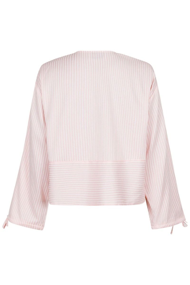Neo Noir - Bluse - Wanda Stripe Shirt - Light Pink