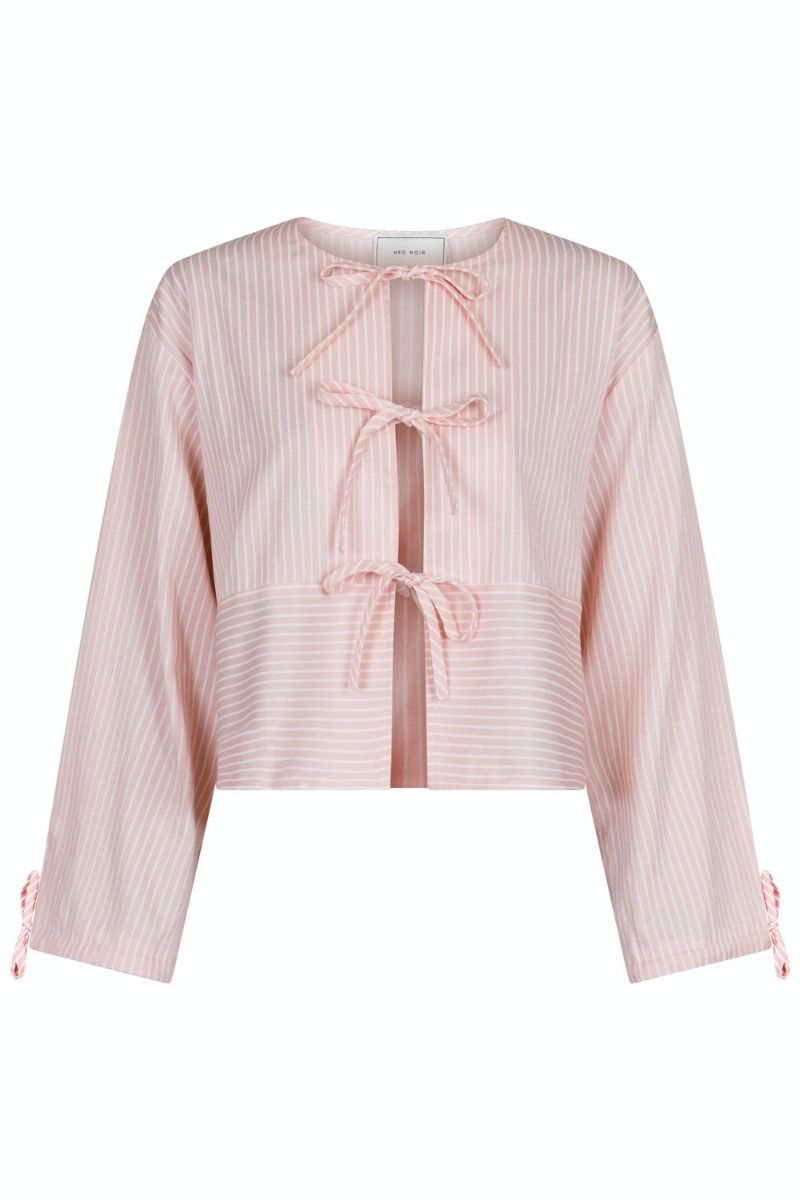 Neo Noir - Bluse - Wanda Stripe Shirt - Light Pink