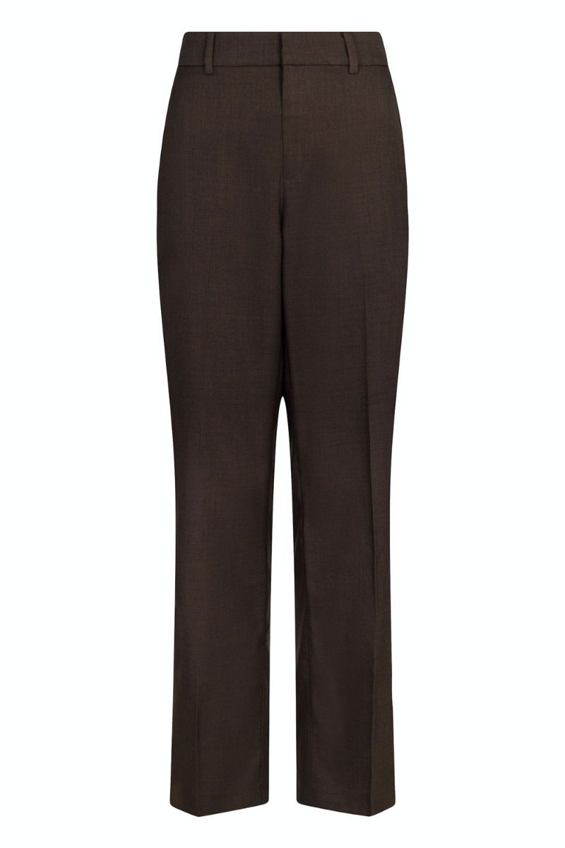 Neo Noir - Bukser - Alice Melange Pants - Mocca Melange