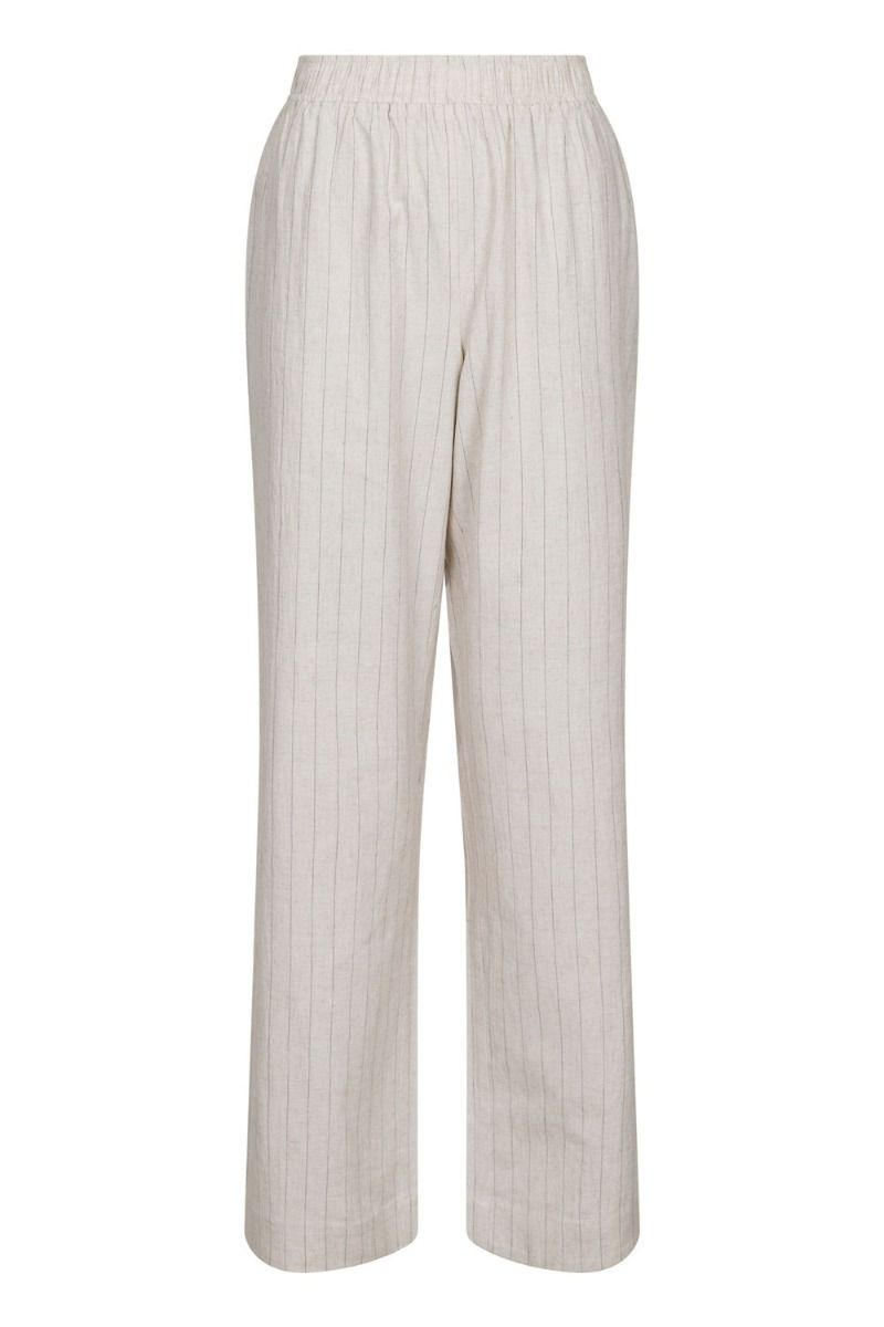 Neo Noir - Bukser - Astra Summer Stripe Pants - Natural