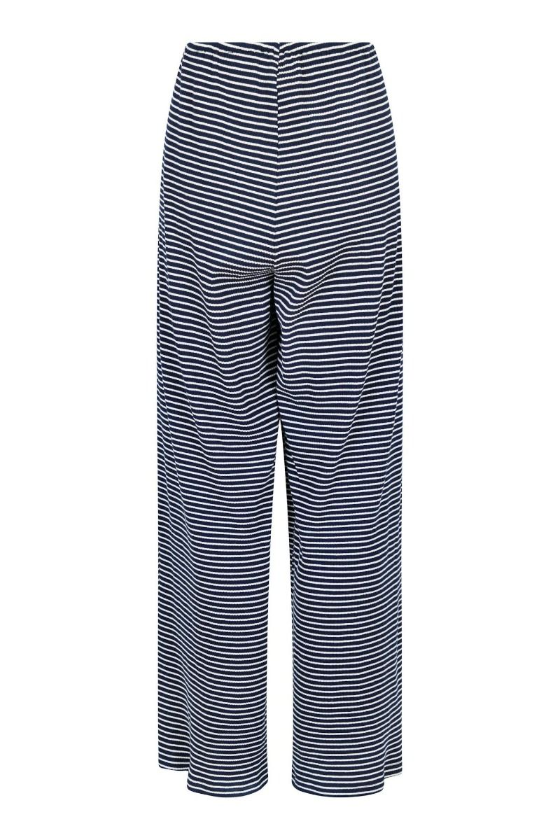 Neo Noir - Bukser - Geri Stripe Pants - Dark Navy