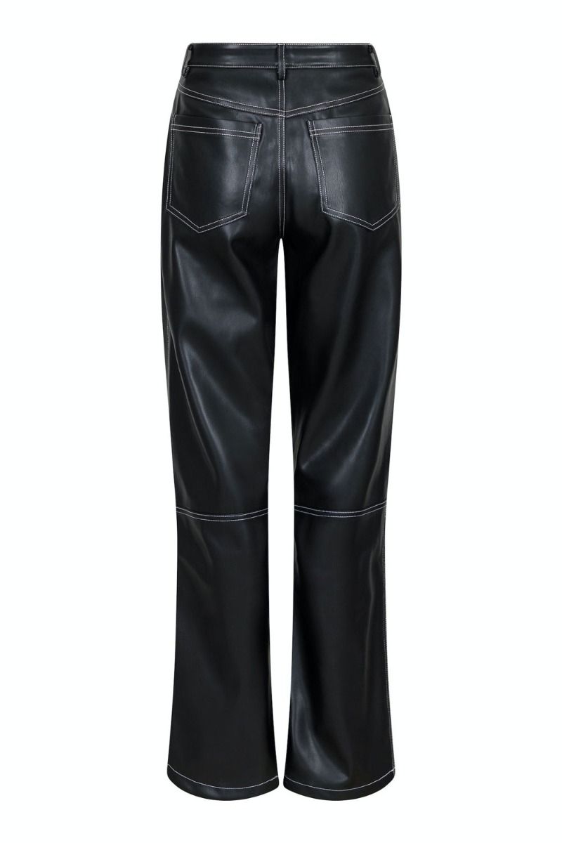 Neo Noir - Bukser - Jakoba Faux Stitch Pants - Black
