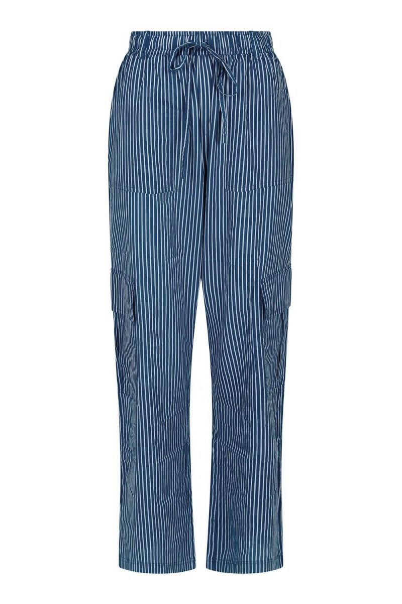 Neo Noir - Bukser -  Kelly Stripe Pants - Blue