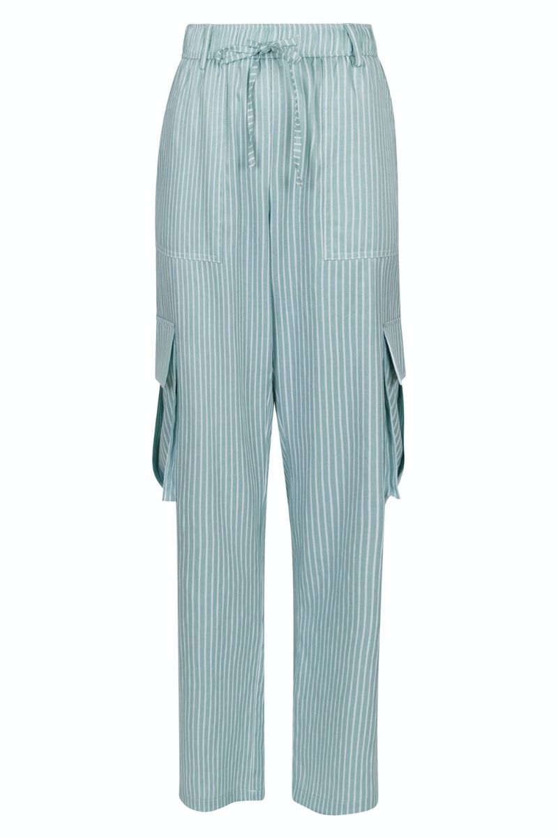 Neo Noir - Bukser - Kelly Stripe Pants - Mint