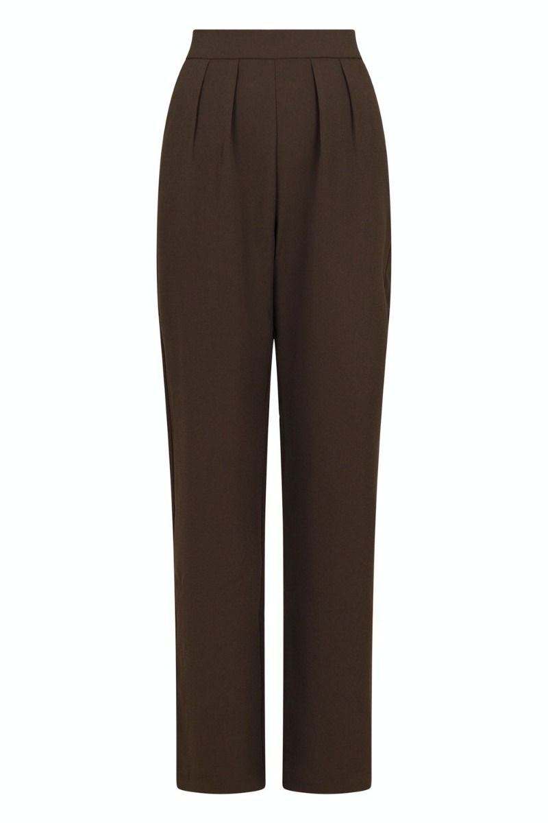 Neo Noir - Bukser - Lotan Crepe Pants - Brown