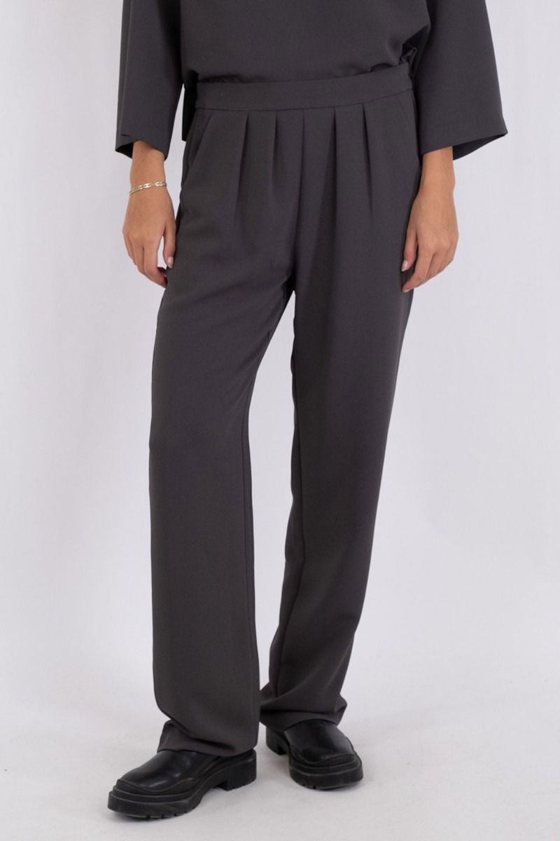 Neo Noir - Bukser - Lotan Crepe Pants - Steel Grey
