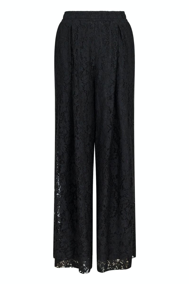 Neo Noir - Bukser - Madison Lace Pants - Black