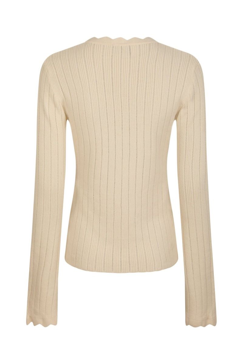 Neo Noir - Bluse - Clara Stitch Knit Blouse - Sand