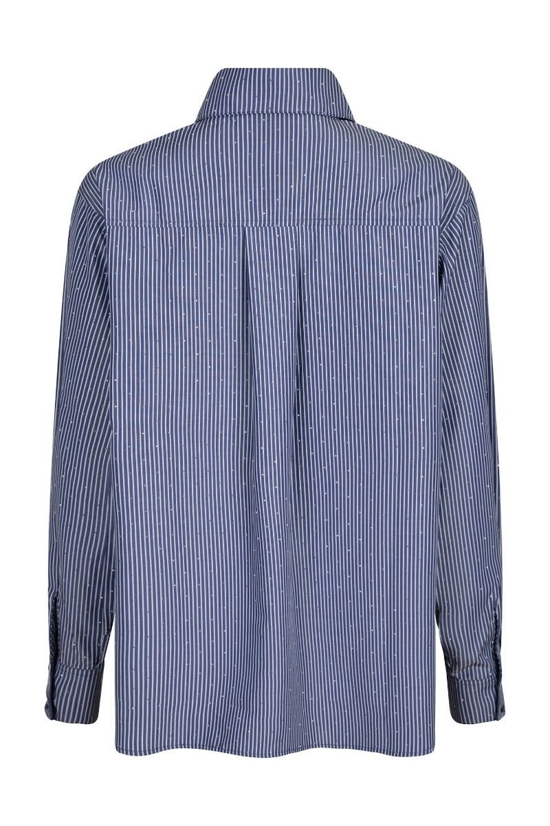 Neo Noir - Skjorte - Dalma B Stripe Stone Shirt - Dark Blue