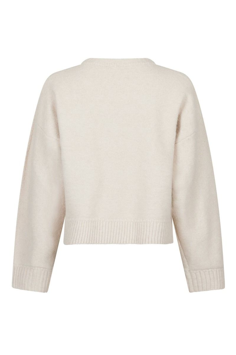 Neo Noir - Strik - Detri Solid Knit Blouse - Ivory