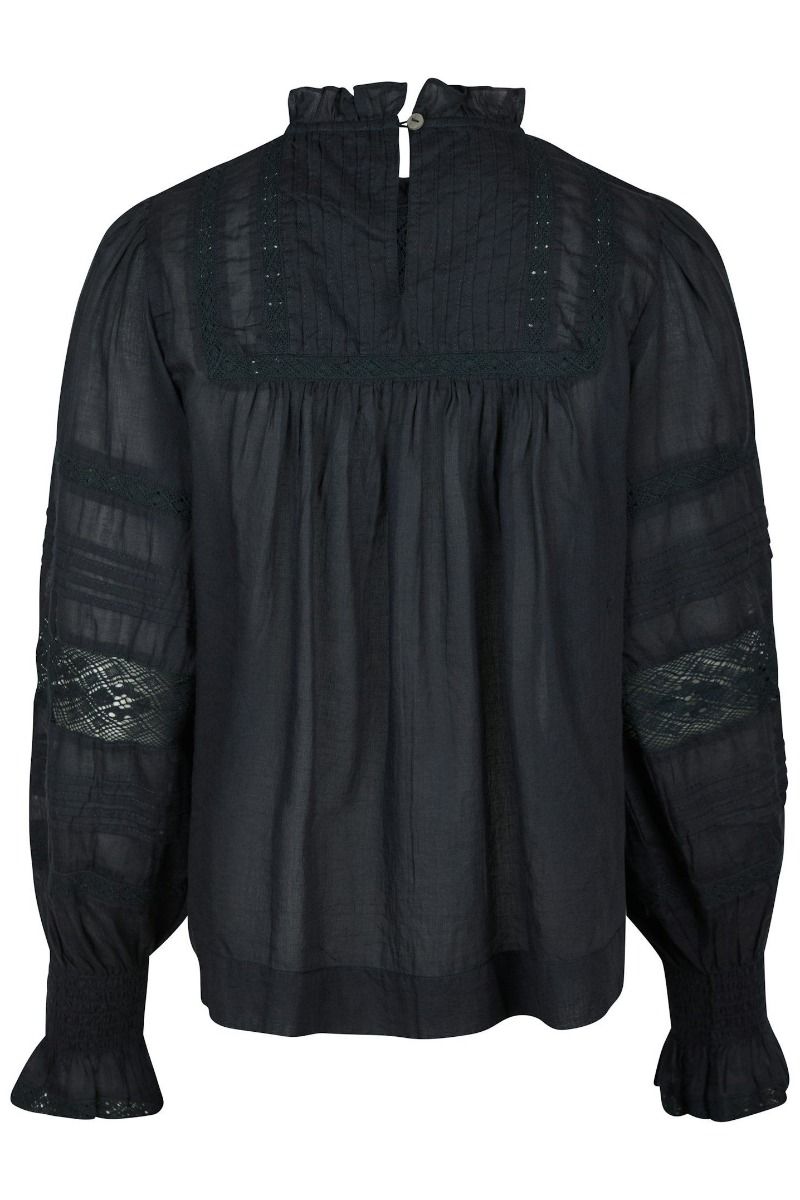 Neo Noir - Bluse - Ebba S Voile Blouse - Navy